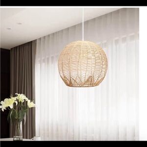 Woven Rattan Pendant Light